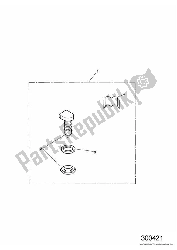 Tutte le parti per il Auxiliary Power Socket Kit del Triumph America Carburettor 790 2002 - 2007